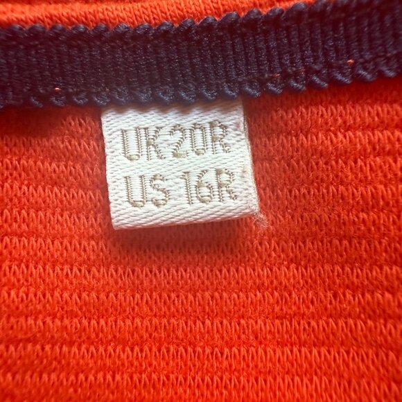 Boden Size 16 Orange Bronte Ottoman 3/4 Sleeve V-Neck Knee Length Shift Dress - Picture 8 of 16